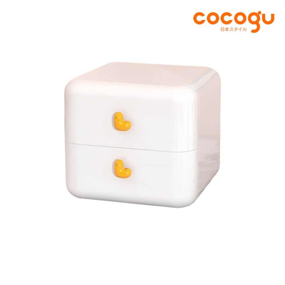 กล่องลิ้นชัก 2 ชั้น COCOGU รุ่น JRC101 สีขาว